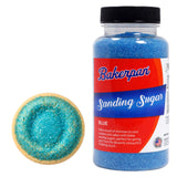 Bakerpan Blue Sanding Sugar for Baking & Cookie Decorating - 5 Ounce Edible Blue Sugar Sprinkles for Cookies, Cakes, Cocktails (Made In USA)