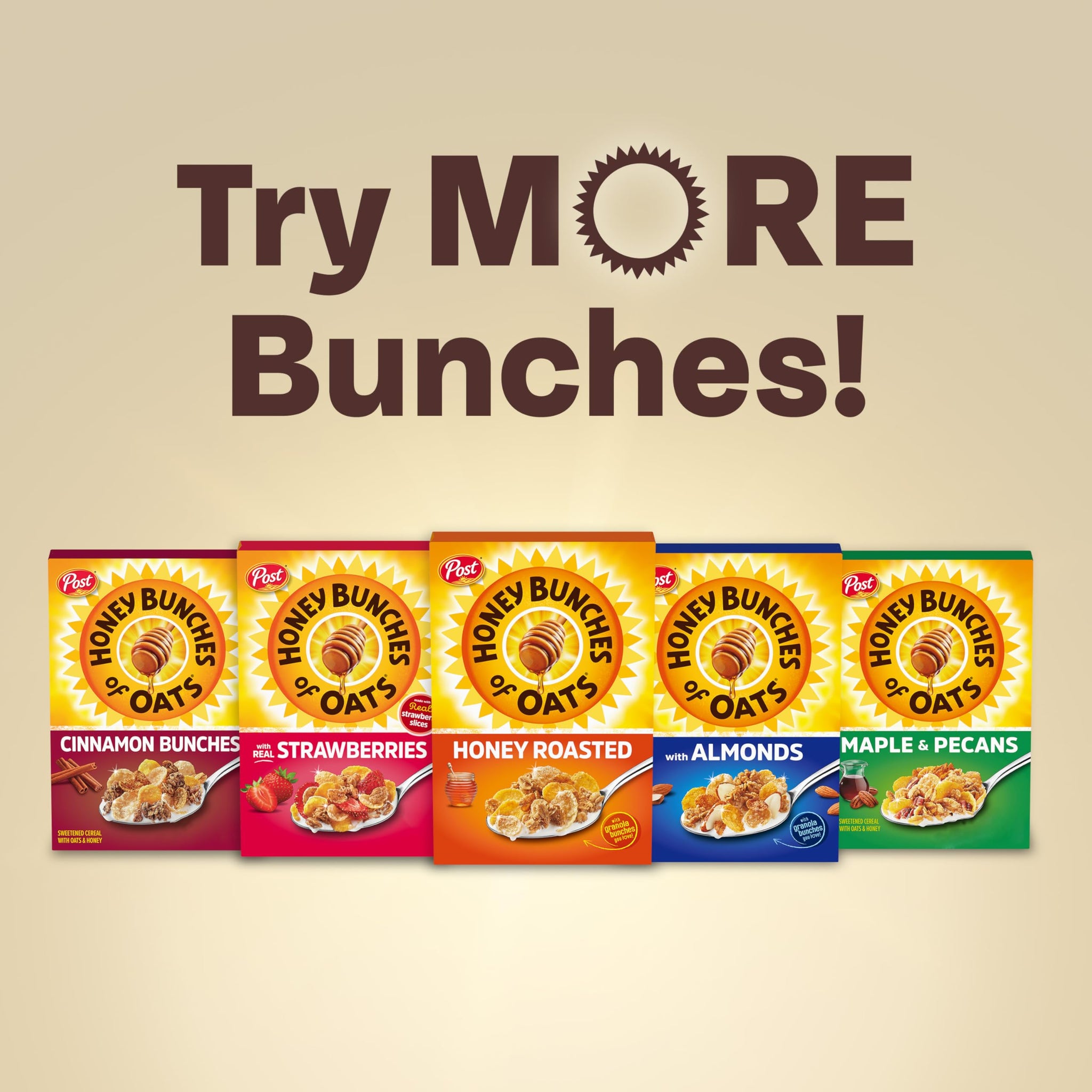 Honey Bunches of Oats Vanilla Cereal, Breakfast Cereal with Crunchy Oats and Granola Clusters, 12 oz Box