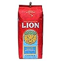 Lion Coffee Vanilla Macadamia Flavor, Arabica Coffee Beans, Light Roast Whole Bean Coffee, A Taste of Aloha, 24 Ounce Bag