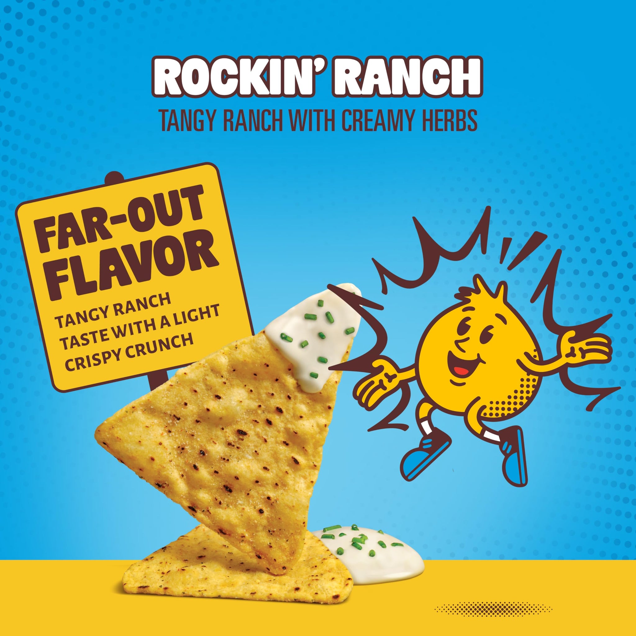 HIPPEAS Chickpea Tortilla Chips, Rockin’ Ranch Gluten Free Snacks, Dairy Free, Vegan, 1oz, Pack of 18, 3g Protein, 3g Fiber, Crunchy, Nutritious