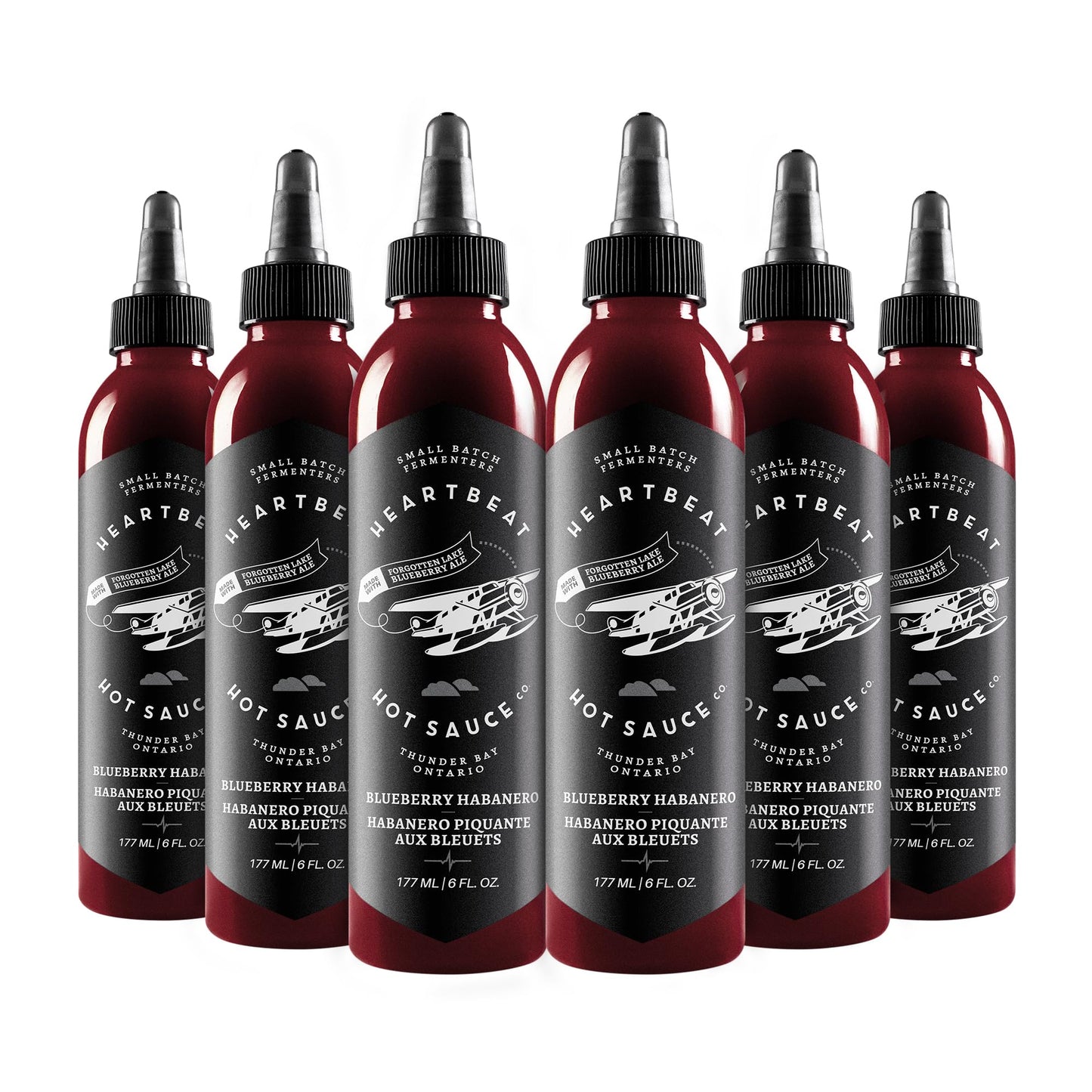 Heartbeat Hot Sauce Co. | Blueberry Habanero, 6 oz. 6 pack