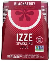 IZZE Sparkling Juice, Blackberry, 8.4 oz Cans, 4 Count