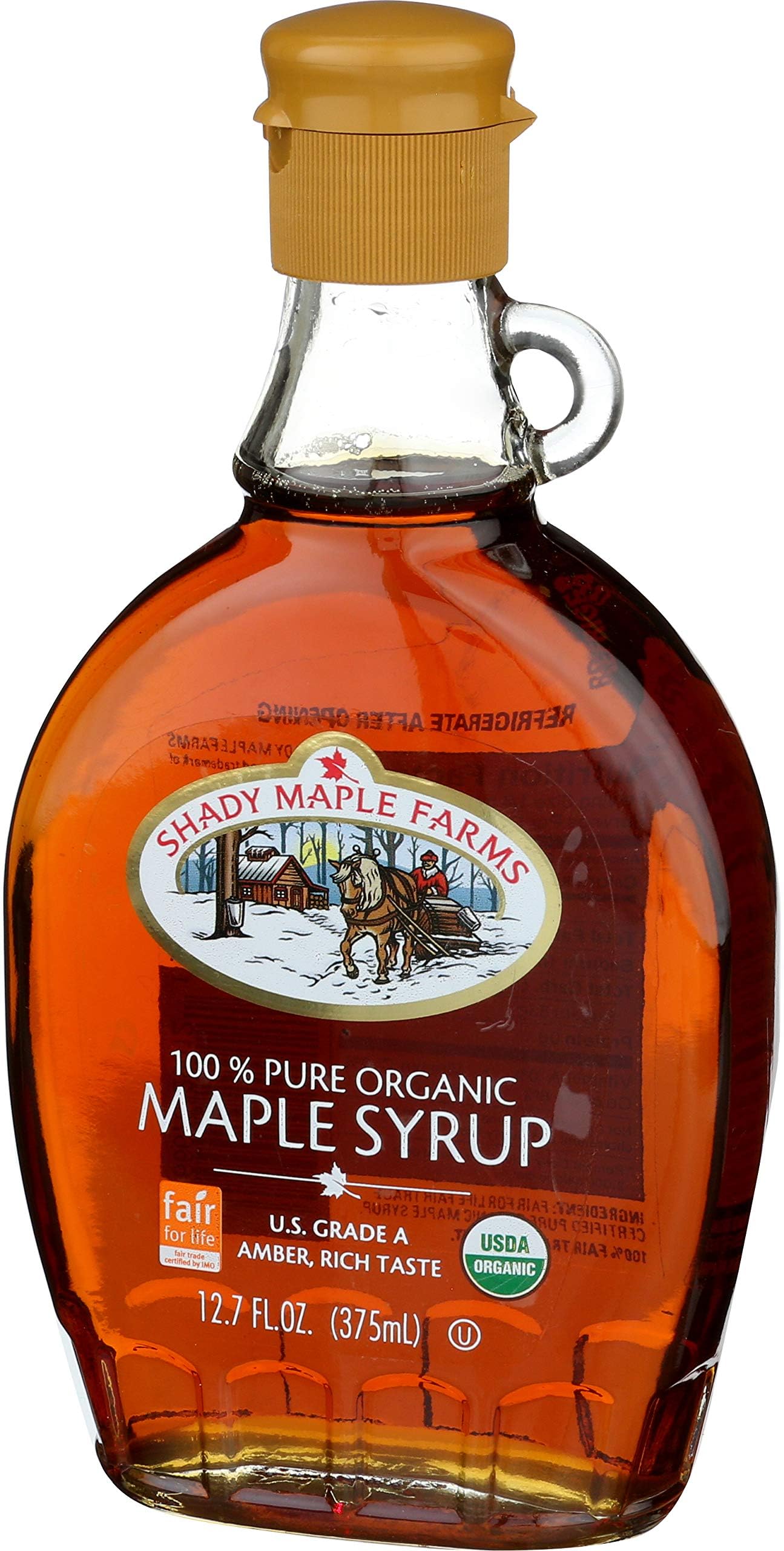Shady Maple Farm Syrup, Rich Taste Organic, 12.7 oz