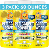 Bodhi Dog Natural Carpet Deodorizer Powder - Dry Pet Smell Eliminator & Urine Odor Remover - Loosens Fur & Dirt - Plant-Based Room Freshener