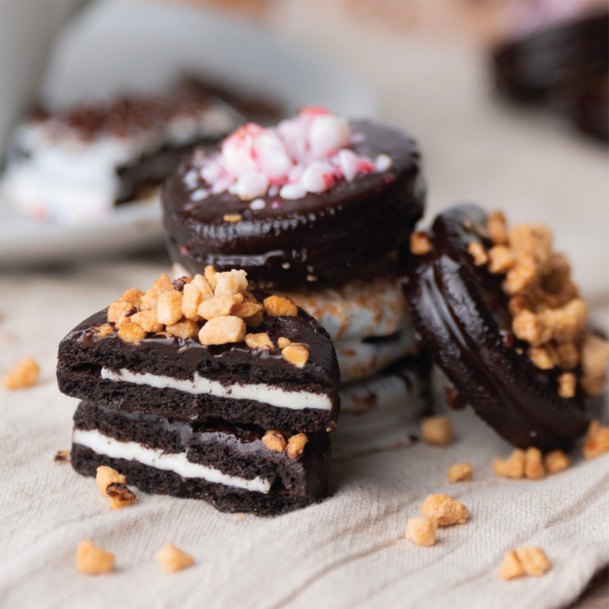 Barnetts Fathers Day Cookies Gift Basket, 20 Gourmet Chocolate Covered Candy for Dad, Men, Women, Treats Box Food Delivery for Him and Her, Baskets