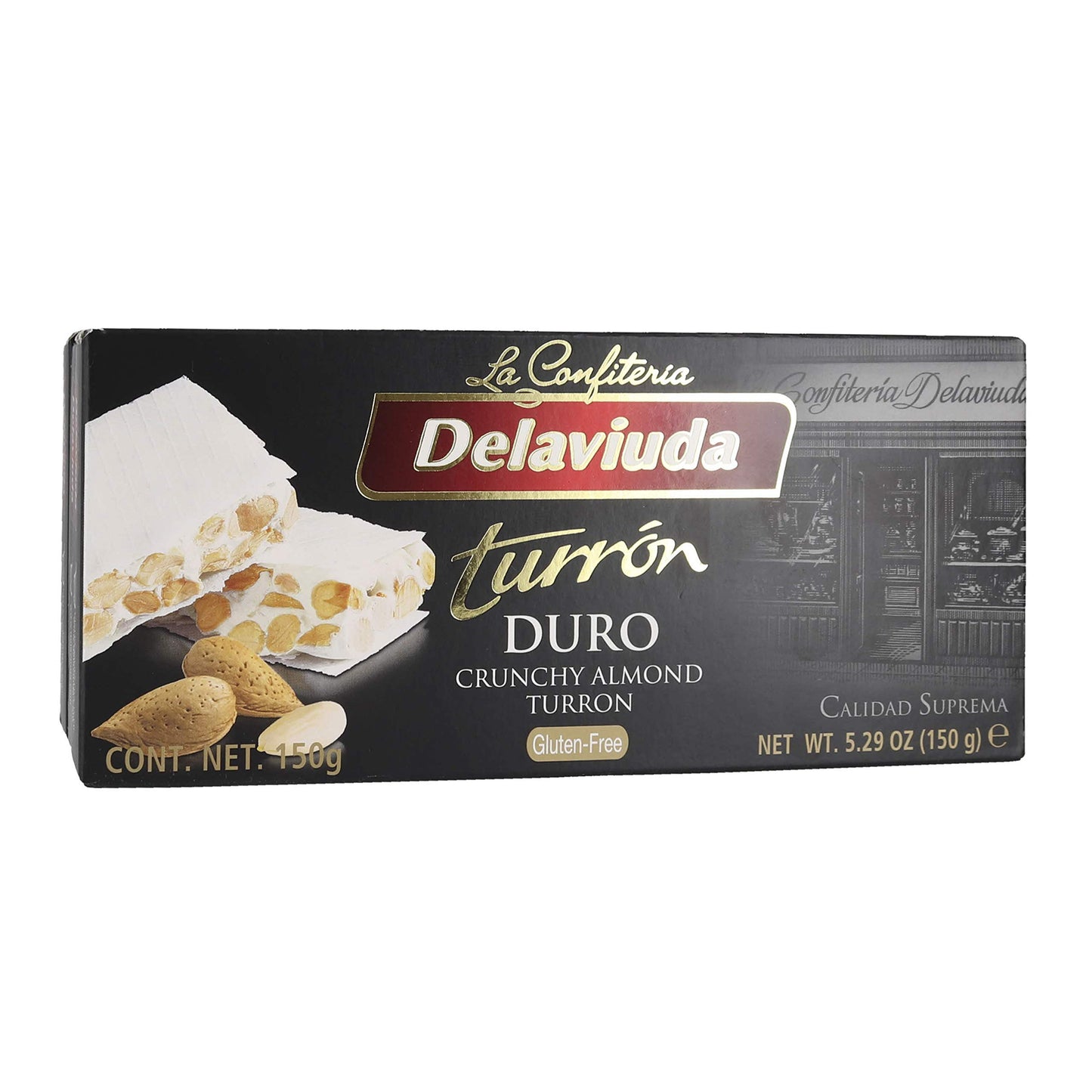 Delaviuda Turron Duro Crunchy Almond Nougat 5.29 OZ - (3 Pack)