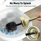 Vince Camuto Toilet Bowl Brush with Holder, Durable Bathroom Cleaning Tool, Modern Design for Easy Toilet Maintenance, Bathroom Cleaner Brush