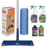 Bona Multi-Surface Floor Care Kit - Includes Microfiber Mop, Microfiber Cleaning Pad, Hardwood Floor Cleaning Solution, and Multi-Surface Floor