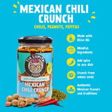Tia Lupita Mexican Chili Crunch Peanut - Salsa Macha, Crunchy Morita Chili Oil | Gluten-Free, Non-GMO, Vegan | 7.5 Oz (Pack of 2)