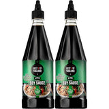 Best Of Thailand Premium Lite Soy Sauce Low Sodium | 2 Bottles of Lite Soy Sauce 23.65oz Real Authentic Asian-Brewed Marinade for Marinating Fish