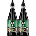 Best Of Thailand Premium Lite Soy Sauce Low Sodium | 2 Bottles of Lite Soy Sauce 23.65oz Real Authentic Asian-Brewed Marinade for Marinating Fish