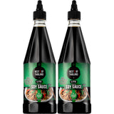 Best Of Thailand Premium Lite Soy Sauce Low Sodium | 2 Bottles of Lite Soy Sauce 23.65oz Real Authentic Asian-Brewed Marinade for Marinating Fish