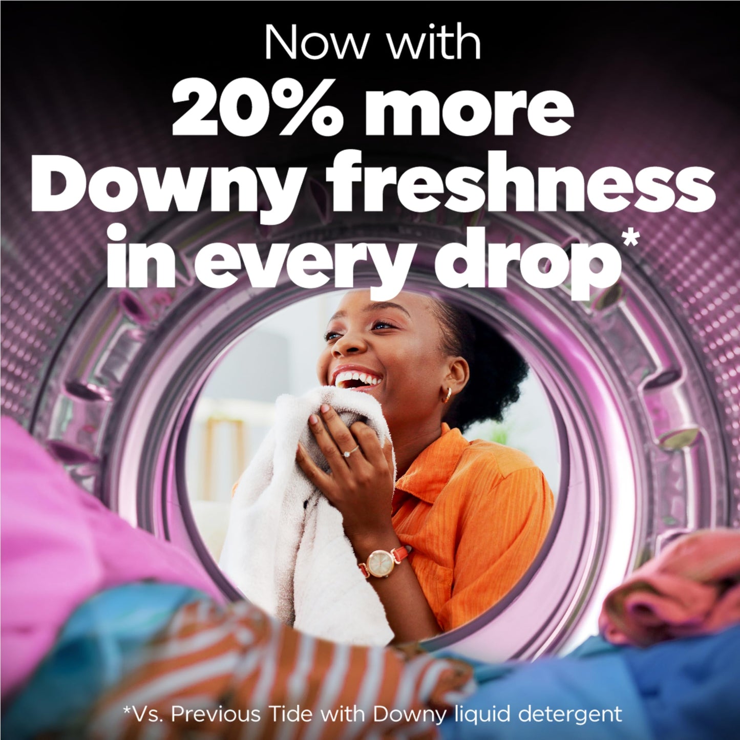 Tide Plus Boost of Ultra Downy Liquid Laundry Detergent, April Fresh Scent, 73 fl oz, 52 Loads, Laundry Detergent Liquid with Long-Lasting Freshness