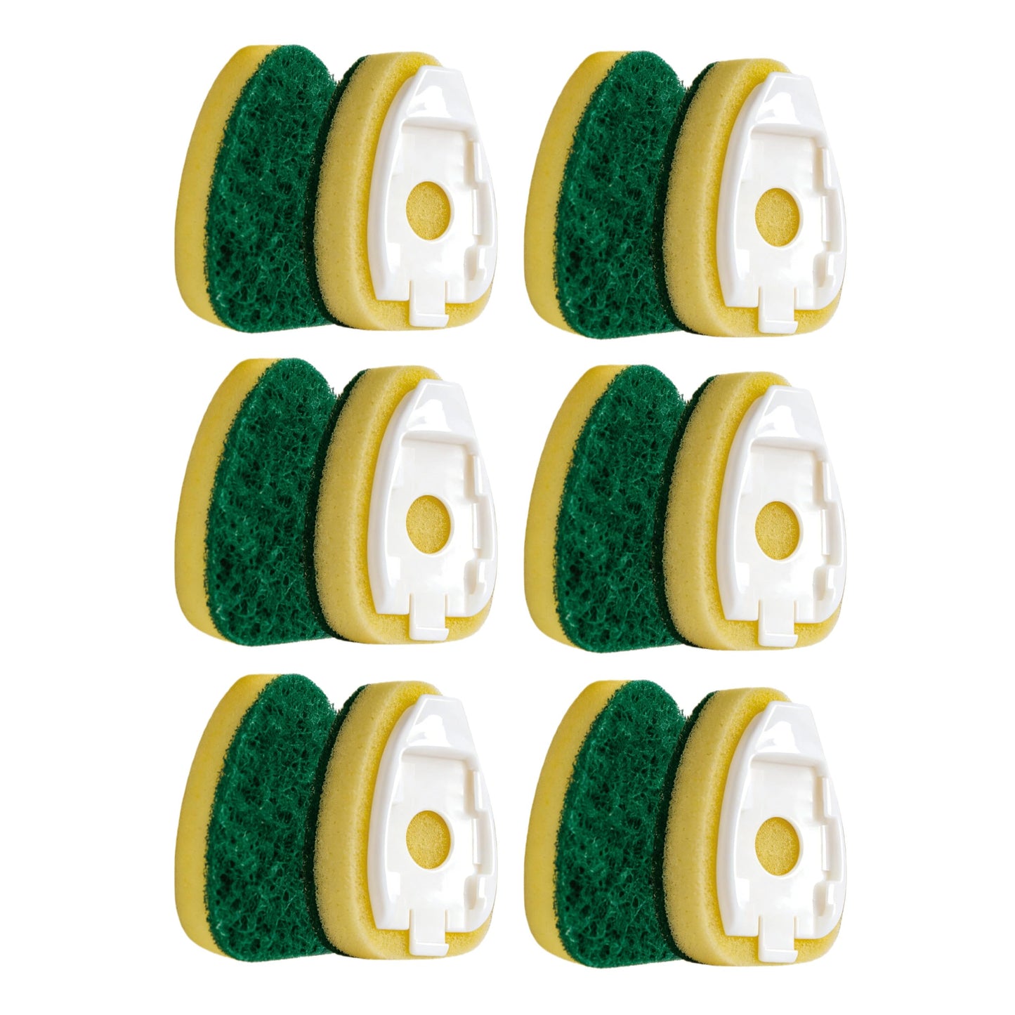 12-Pack Heavy Duty Dish Wand Sponge Refills for Scotch Brite Dishwand Refills, Fits All for ScotchBrite Replacement Sponge Heads for Dish Wands