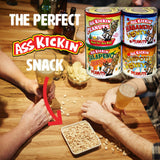 ASS KICKIN' Crunchy Spicy Hot Peanuts: Pepper Peanuts, Jalapeno Peanuts, Habanero Honey Peanuts, and Jalapeno Peanuts, Gift Set.