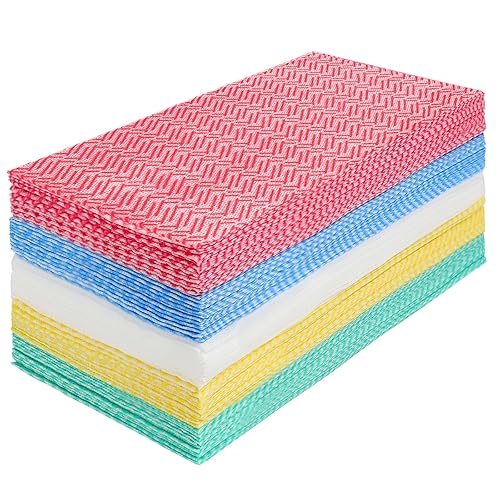 JEBBLAS Cleaning Towels Dish Towels and Dish Cloths Reusable Towels,Handy Cleaning Wipes, Great Dish Towel, Disposable, Absorbent, Dry Quickly 60