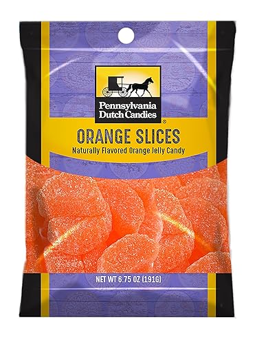Amuse Mints Penn Dutch Candy - Orange Slices - Retro-Flavors - Classic Chewy Candies - Pennsylvania Dutch Company - Varying Flavors And Sizes - Great