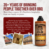 Williamson Bros - Classic Carolina BBQ Sauce | Mustard Barbeque Fusion, Gluten-Free, No High Fructose Corn Syrup, 15.5 oz