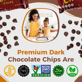 Lieber’s Vegan Semi-Sweet Real Chocolate Chips, 9 oz - Gluten Free, Dairy Free, Kosher Parve, Low Calorie Chocolate Chips for Baking (9 Oz Pack Of 3)
