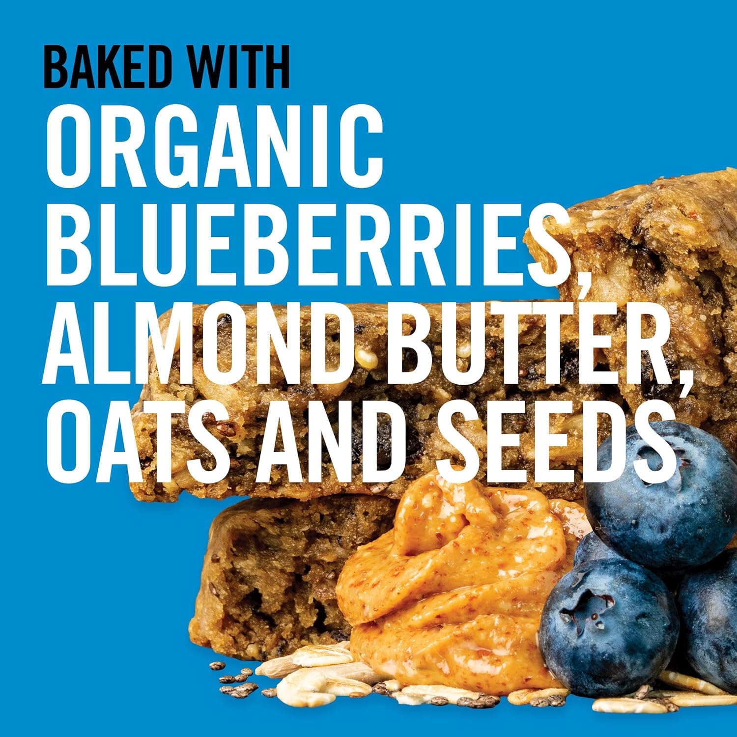 Dave's Killer Bread Blueberry Almond Butter Amped-Up Protein Bars 4 CT + Peanut Butter Chocolate Chunk Amped-Up Protein Bars 4 CT (1 of each) Variety