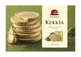 Kukkia Matcha(Green Tea) Chocolate(New Package) 10ct/box- Whipped Green Tea Chocolate Cream Sandwiched with Wafer(Gaufrette) and Crispy Cookie