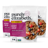 Purely Elizabeth Berry Crisp Granola wit Vitamin D, Made with Organic Oats and Ancient Grains, Gluten-Free, Non-GMO (3 Ct, 8oz Bags)