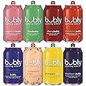 Bubly Sparkling Water Fizzy Sampler Variety, 12 Fl Oz (Pack of 18)