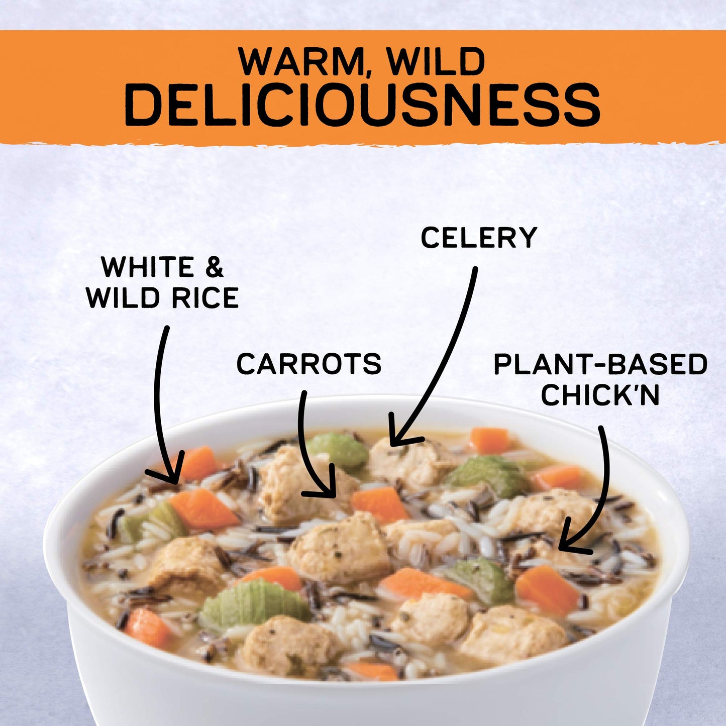 Gardein Plant-Based Chick'n & Rice Soup, Vegan, 15 oz
