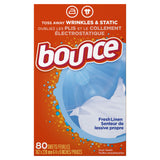 Bounce Fabric Softener Dryer Sheets, Fresh Linen, 80 Count (Pack of 3)