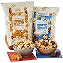Moose Munch® Premium Popcorn, Milk Chocolate And Caramel Popcorn 2 Bags Duo, Sweet And Salty Treats Snack Gift Basket, Great Snack For Any Occasion