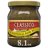 Classico Signature Recipes Traditional Basil Pesto Sauce & Spread, 8.1 oz Jar