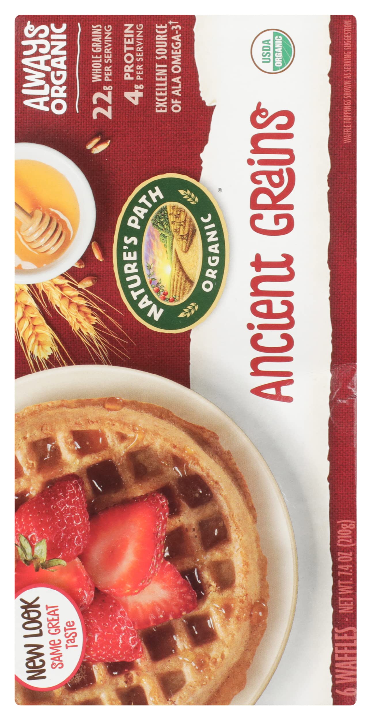 Natures Path Waffle Honey Ancient Grains, 7.4 oz