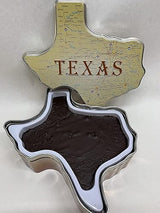 Holiday Farms Fudge in a Texas Roadmap Gift Tin (Chocolate Pecan)