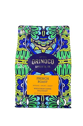 Orinoco French Roast 2.5lb bag, Bold Roast, Whole Bean Coffee, 100% Arabica beans