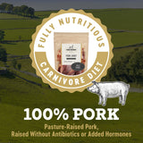 Farm Hounds - Pork Jerky - Premium Natural Jerky for Dogs - 100% Humanely Raised Pork - Break-to-Size - Great for Training & Treats - No Added Fillers
