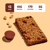 Mezcla Puff-Crispy Plant Based Protein Bars - Peanut Butter Chocolate - Healthy Snacks for Adults & Kids - Perfect School, Travel, & Office Snacks