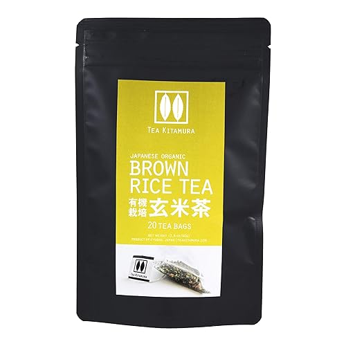 Organic Single-origin Japanese Brown Rice Tea (Genmai-Cha) 20 Tea Bags by Tea Kitamura