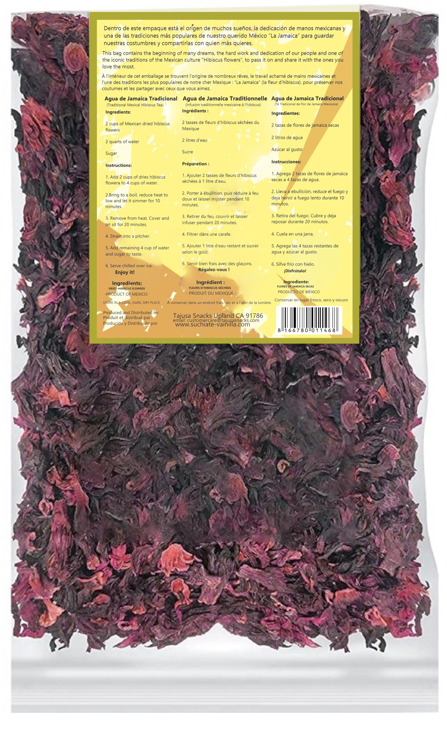 Suchiate Hibiscus Flowers (1 Pound (Pack of 1))