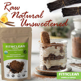 1Lb Organic Madagascar Vanilla Bean Powder. Certified USDA Organic. Ground whole Gourmet Pods by FITNCLEAN VANILLA| Raw Natural Pure Unsweetened No