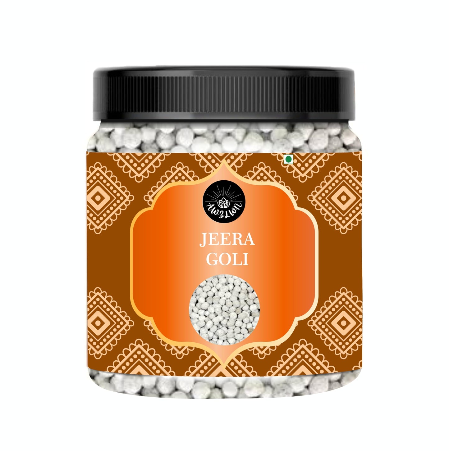 AWZLWN Natural Jeera Goli 3.52 OZ (100 GM) | Set oF 1 | AWZLWN