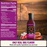 Kosmos Q Raspberry Chipotle BBQ Sauce, Sweet & Spicy BBQ Sauce with Real Raspberries & Chipotle Peppers, Bold Barbecue Sauce for Pork, Chicken