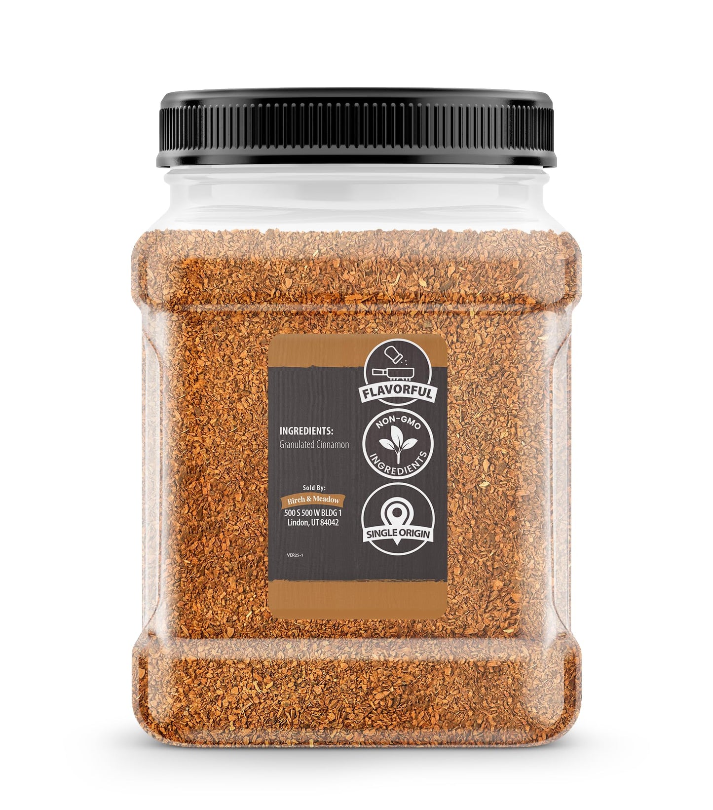 Birch & Meadow Granulated Cinnamon, 14.4 oz, Tea Cut, Drinks, Sweet & Aromatic