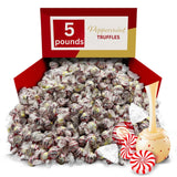Peppermint Chocolate Truffles, Creamy Mint Filled Candy - 5 lb (Approx. 200 pieces)