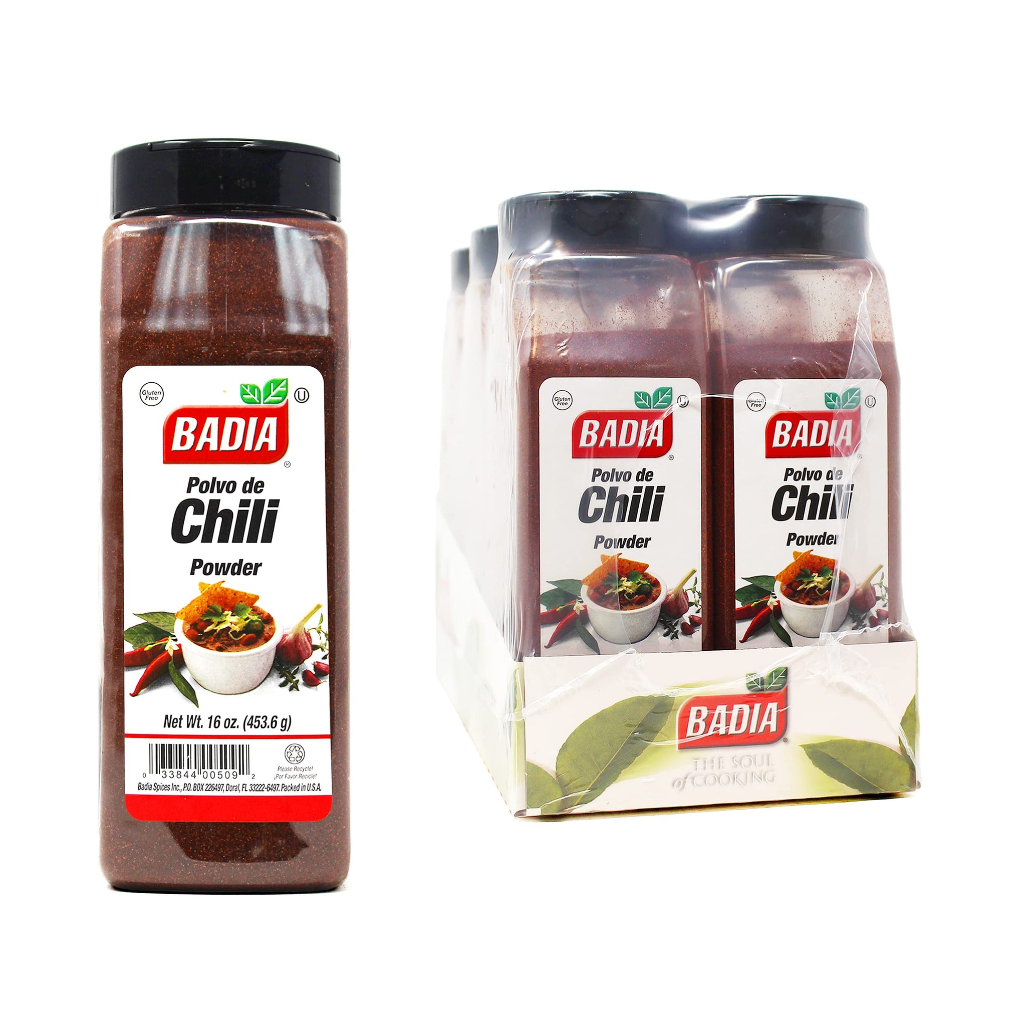 Badia Chili Powder, 16 Ounce (Pack of 6)