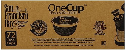 San Francisco Bay OneCup, French Roast, 72 Single Serve Coffees