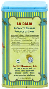 La Dalia Sweet Smoked Paprika Powder, Authentic Spanish Pimentón de la Vera, DOP Certified, Rich Color and Smoky Flavor, Perfect for Chicken, Meat