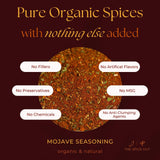 Spice Hut -Southwestern Mojave Spice Blend,, No Salt, Organic, All-Purpose Seasoning for Tex Mex, BBQ, and Taco Meat - Perfect Dry Rub and Spices