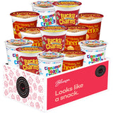 Cereal Cups Variety Pack - Single Serve Breakfast Cereal Assortment - Honey Nut Cheerios, Lucky Charms, Cinnamon Toast Crunch - Care Package Gift Box