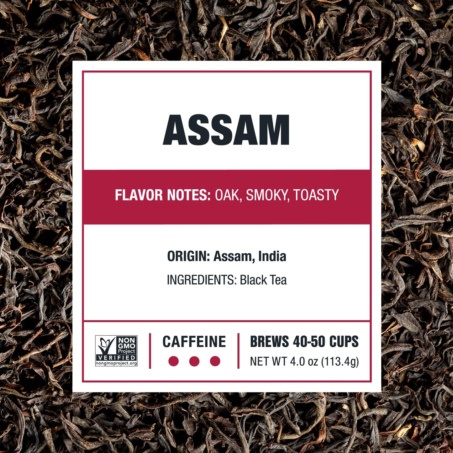 Tiesta Tea - Assam Black Tea, Loose Leaf, Single Origin Premium Black from India, High Caffeinated, Make Hot or Iced & Brews Up to 50 Cups, Pure