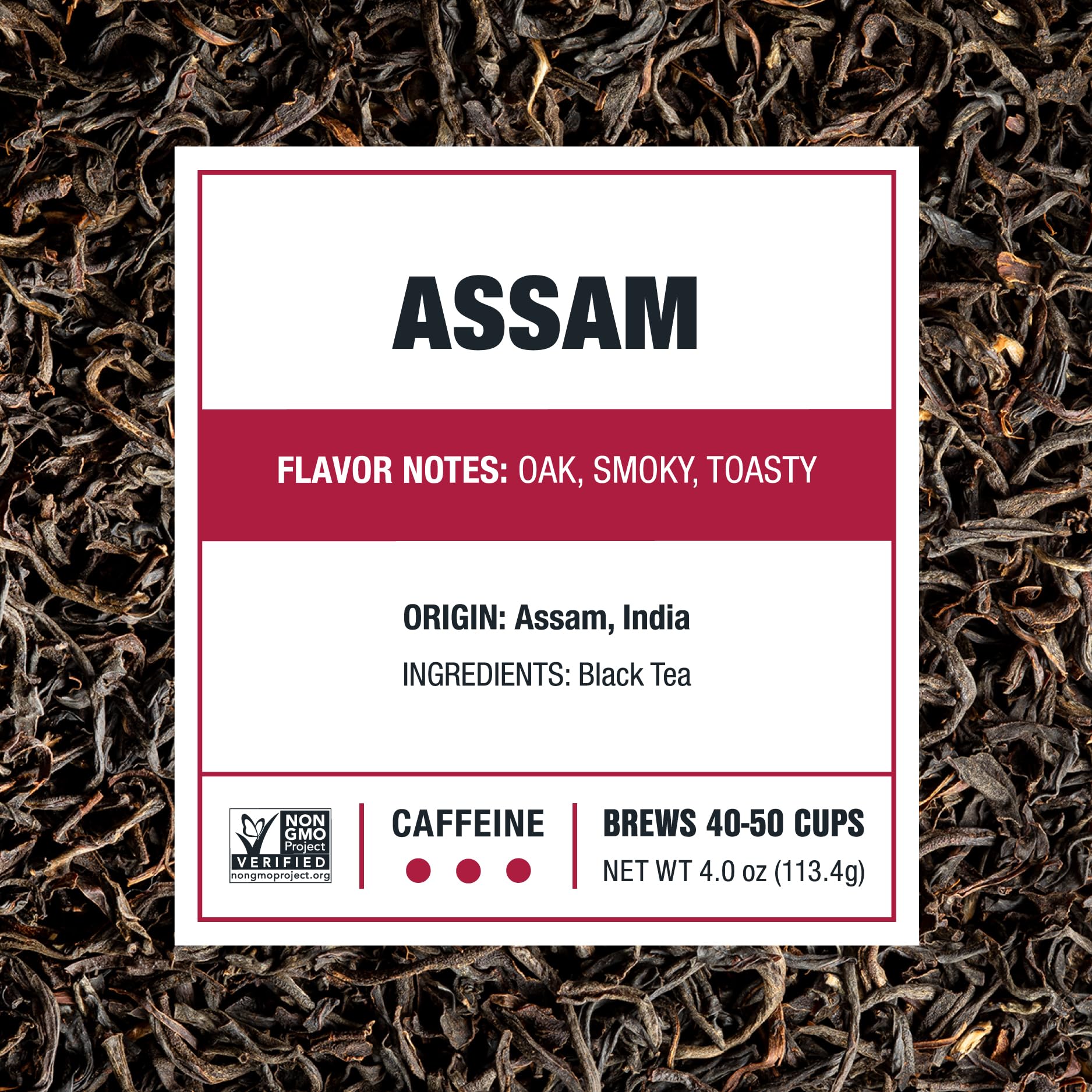 Tiesta Tea - Assam Black Tea, Loose Leaf, Single Origin Premium Black from India, High Caffeinated, Make Hot or Iced & Brews Up to 50 Cups, Pure